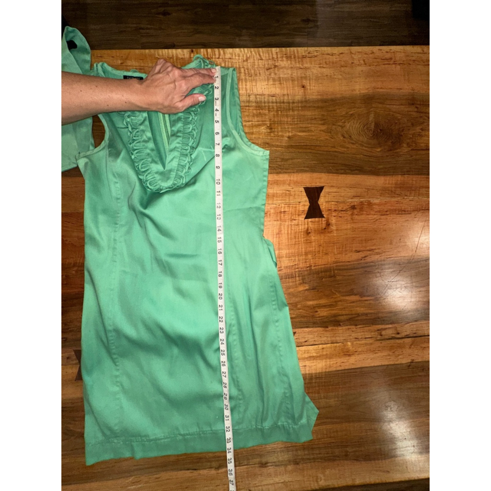 Women's Talbots Green Dress Size M - Picture 5 of 8